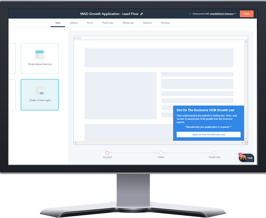 CRO - desktop - lead flow chart