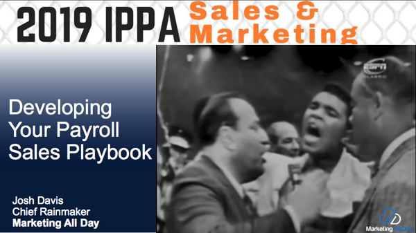 Payroll Sales Playbook Slides from IPPA