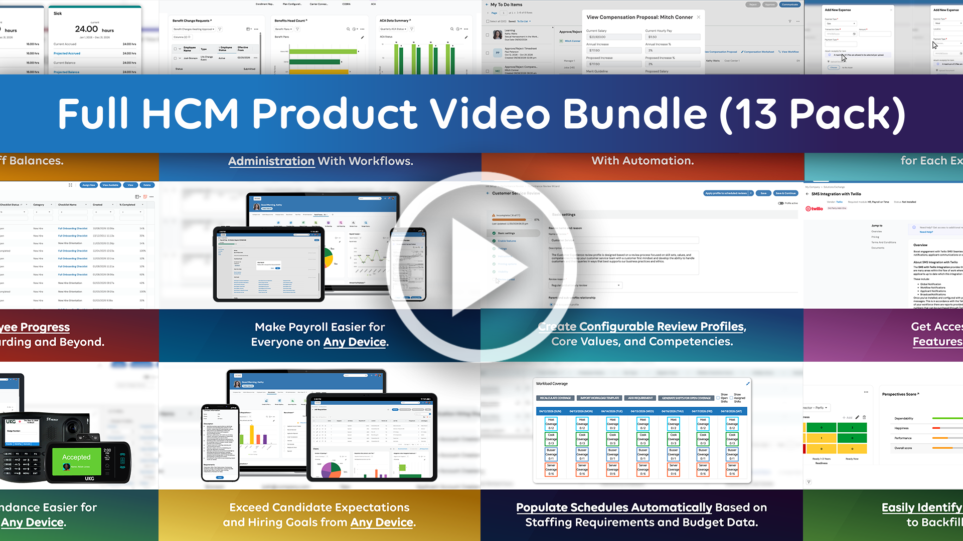 Full HCM Product Video Collection Bundle Screenshot