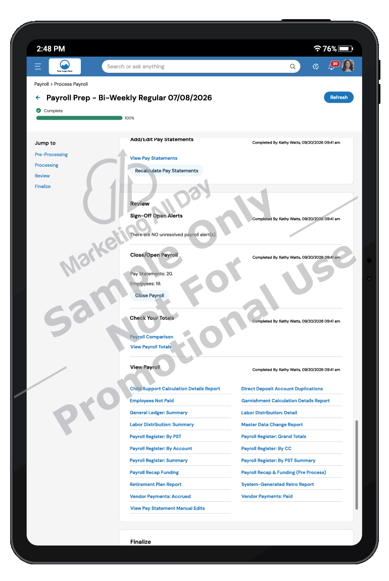 Payroll - Process