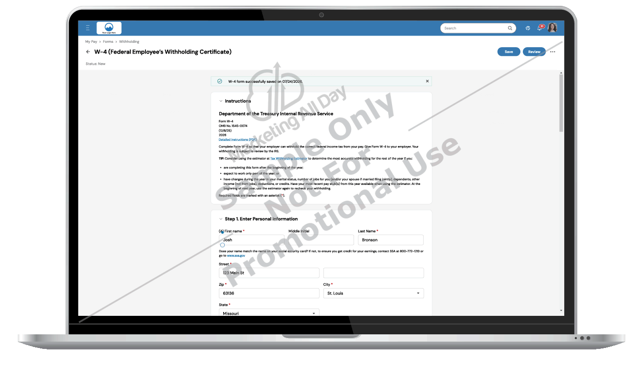 Payroll - W4