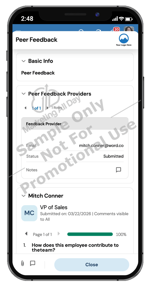 Performance - Peer Feedback