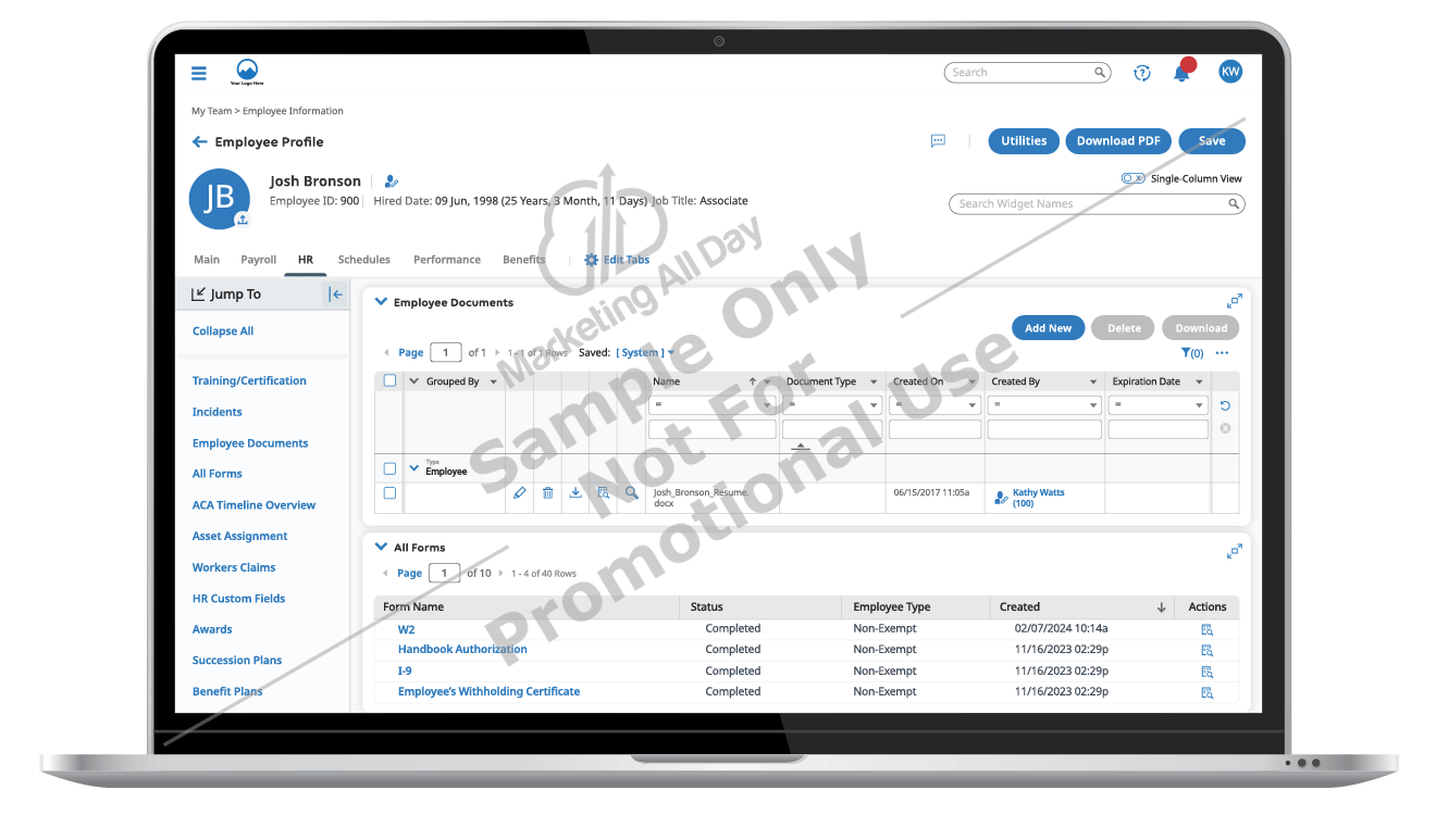 HR - Employee Profile