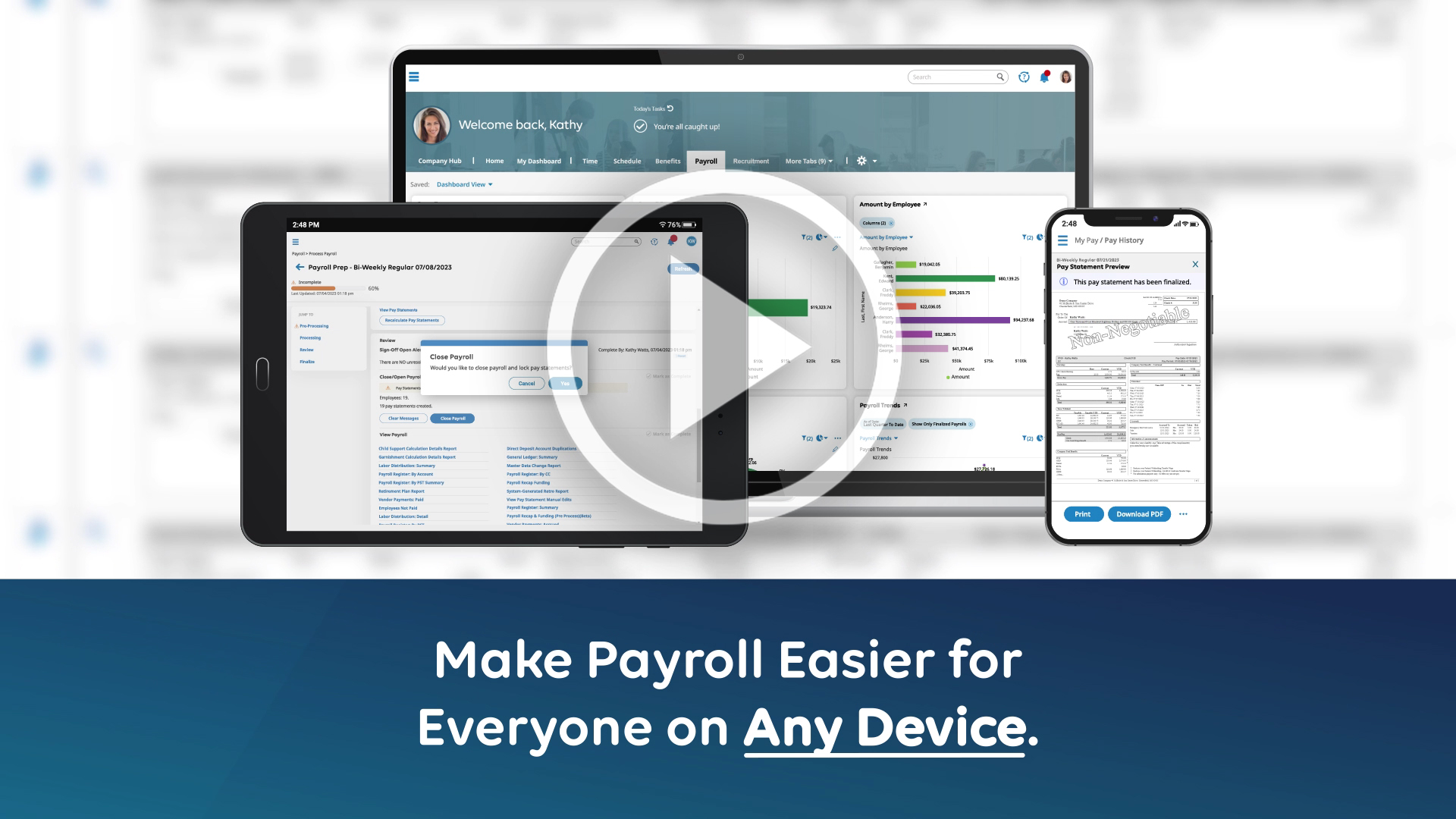 Kronos / UKG Workforce Ready Payroll Marketing Video