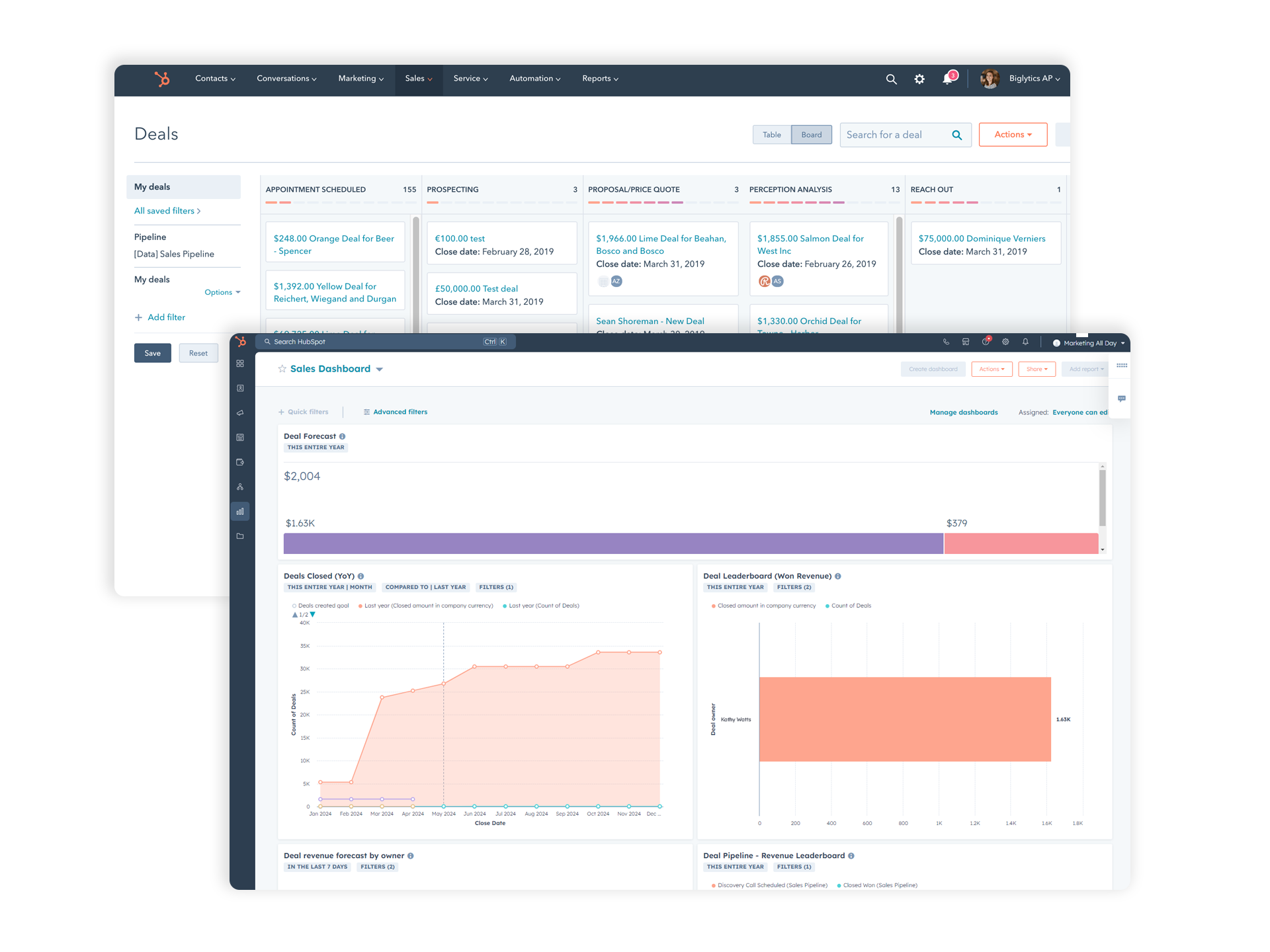 MAD HCM and Payroll Sales Dashboards