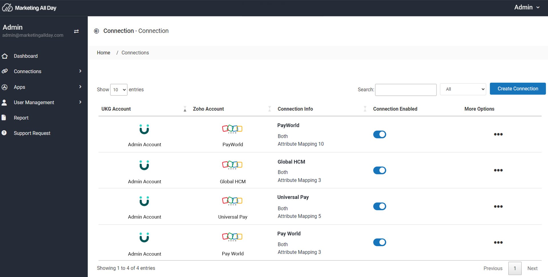 Connections (ZOHO)
