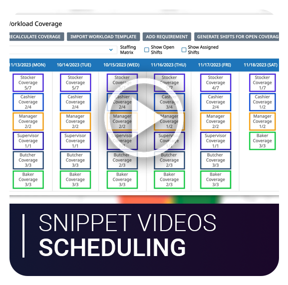 Scheduling Snippet Video