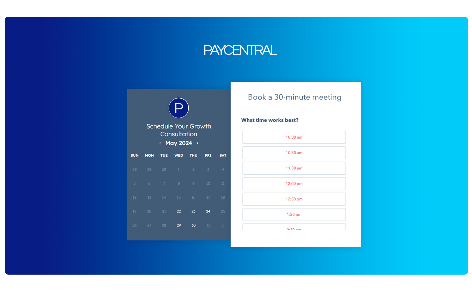 Payroll Sales Calendar Tool for HCM Companies